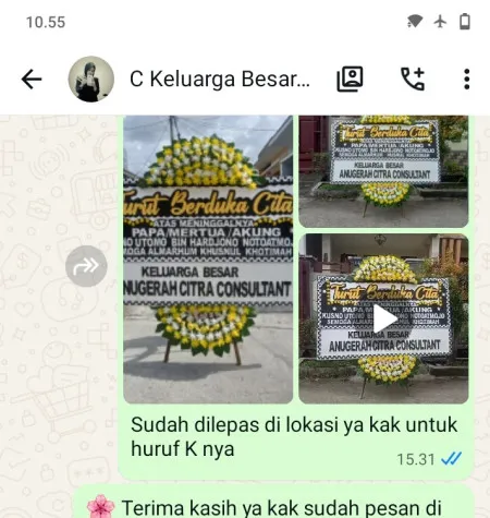 Pengiriman Papan Bunga Duka Kuningan